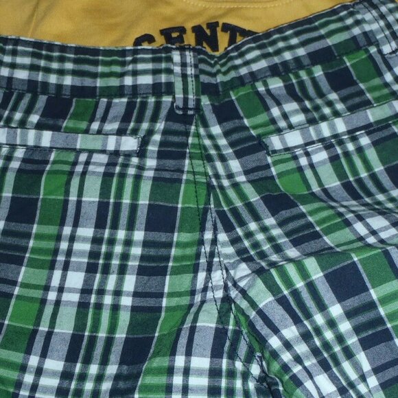 GYMBOREE Boys Size 4 Soccer Camp Plaid Adjustable Waist Shorts Shirt Outfit NWT - Picture 2 of 2